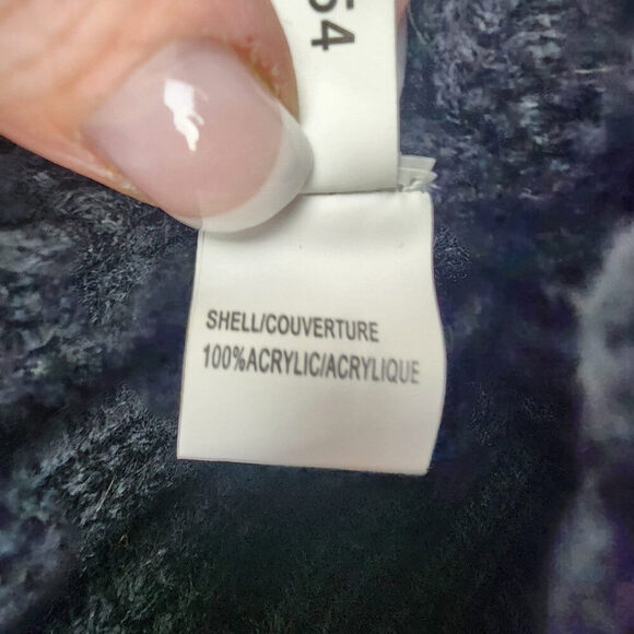 Black Knit Rhinestone Studded Fur Pom Pom Toque - Picture 8 of 8